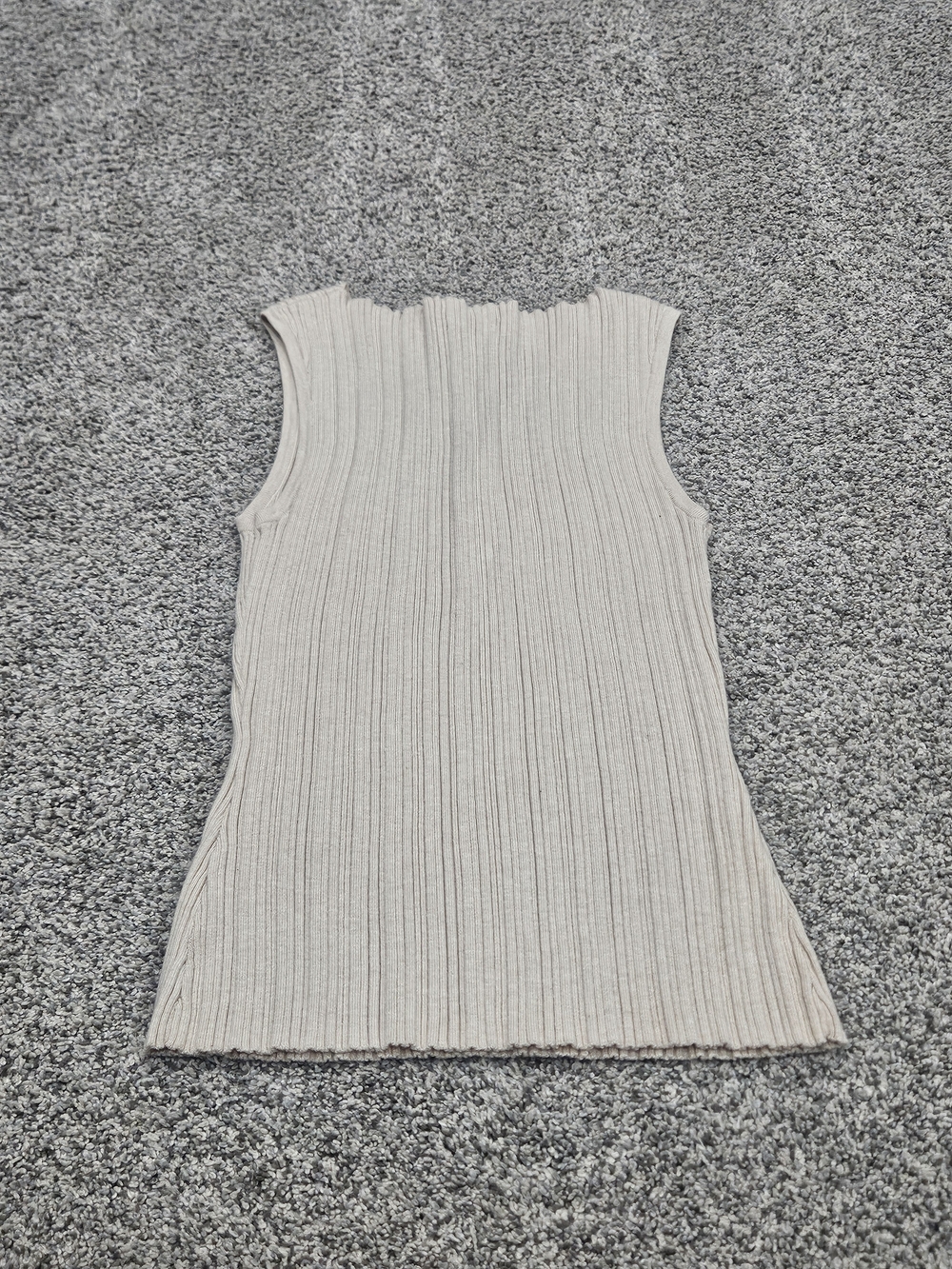 Quince Ribbed Tank Top - Cream - Picture 6 of 7